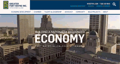Desktop Screenshot of greaterfortwayneinc.com